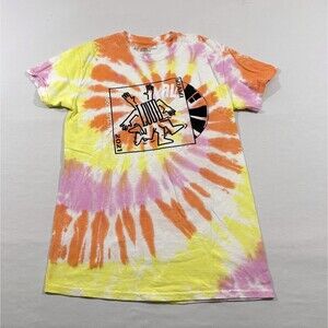 Rolling Loud 2021 Tie Dye Pink Yellow Graphic Tee Festival Hip Hop T-shirt Sz S